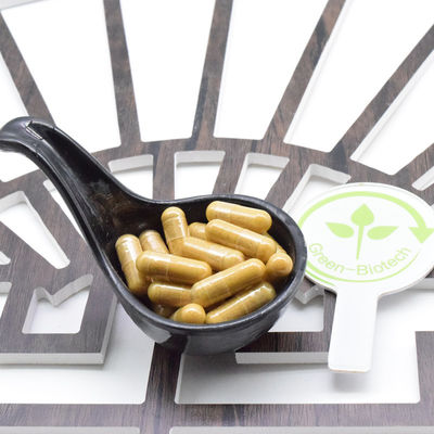 OEM Özel GMP Bitkisel Koreli Kızıl Ginseng Kök Ekstraktı Altın Kapsülleri