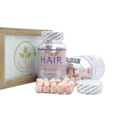 Saç Derisi Tırnak Büyümesi İçin Vegan Biotin Kollajen Gummies GMP Biotin Vitamin Takviyeleri