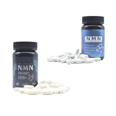 Doğal Bileşik NMN 500mg Kapsül Takviyesi OEM ODM Özel Etiketi