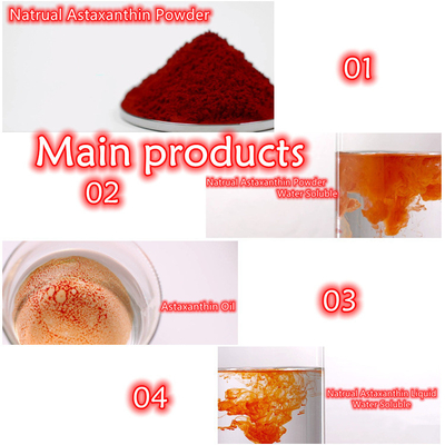 Sağlıklı Bakım İçin CAS 7542-45-2 %1 - %10 Astaksantin Tozu