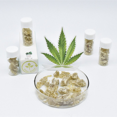 Cam Şişe Saf Cbd Crumble Organik Kenevir Balmumu Stres Azaltma