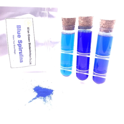 Saf ISO Doğal Gıda Boyaları Mavi Spirulina Phycocyanin Tozu E18 Değeri