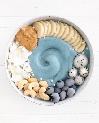 Acai Bowl için Vegan Mavi Spirulina Glutensiz %60-%70 Protein Besin Maddesi
