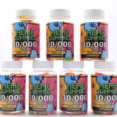 GMP Kenevir CBD Sakızlı 25mg Serbest Bırakma Ağrısı Gıda Sınıfı Şişe Başına 60 Sakız