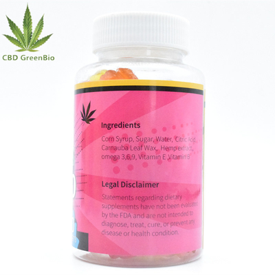 GMP Kenevir CBD Sakızlı 25mg Serbest Bırakma Ağrısı Gıda Sınıfı Şişe Başına 60 Sakız